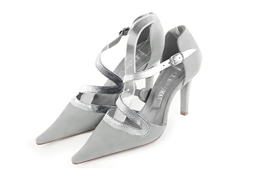 argent platine dress shoes for women - Florence KOOIJMAN